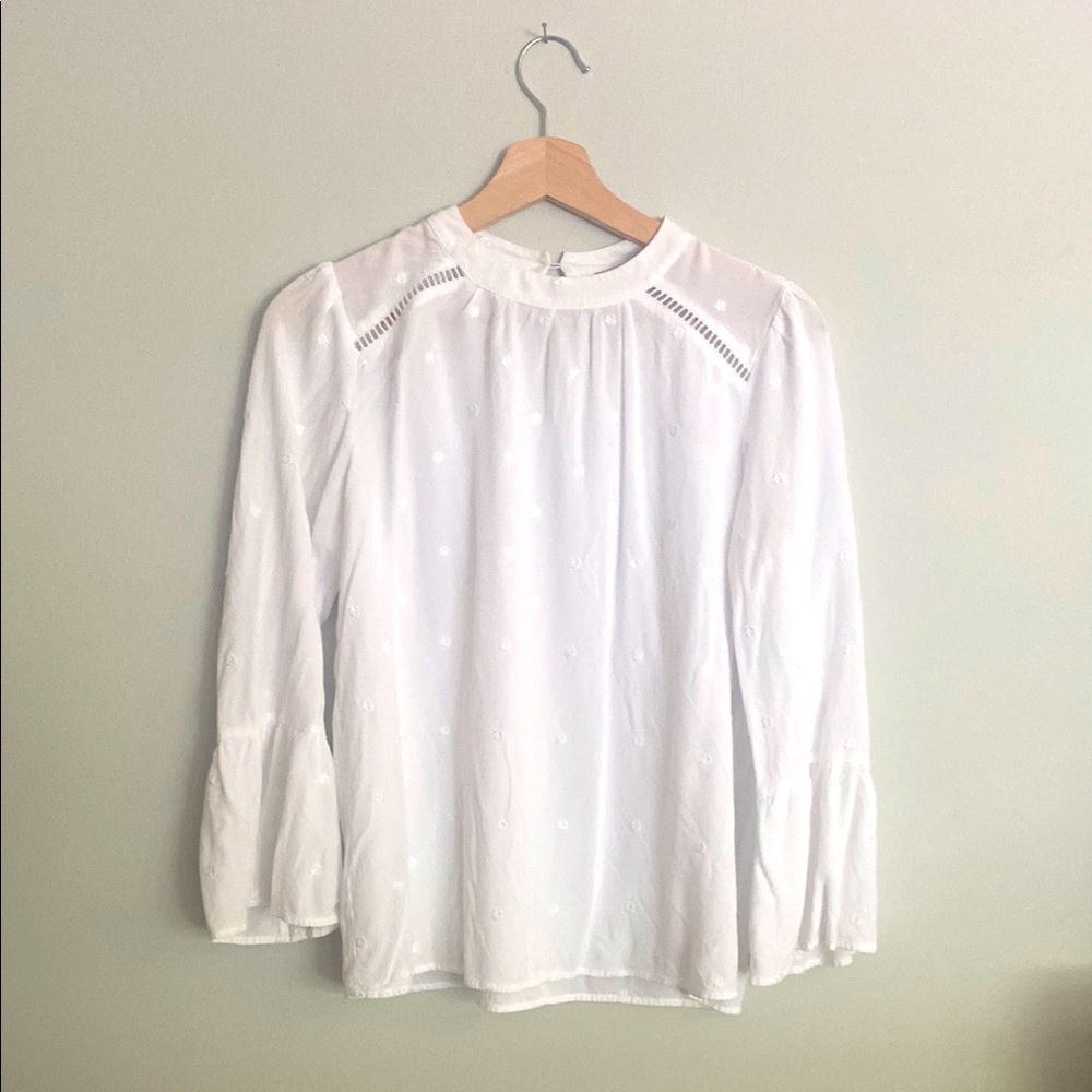 LOFT Embroidered Blouse